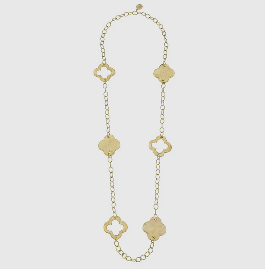 Gold Clover Chain Necklace