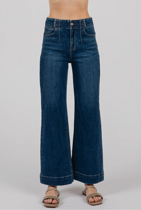 Dark A Line Darted Jean