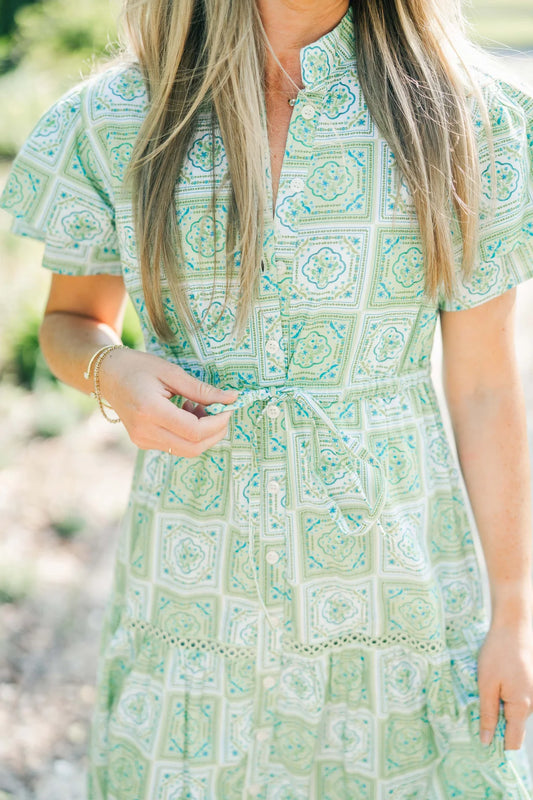 Hurley Dress in Sunny Lime