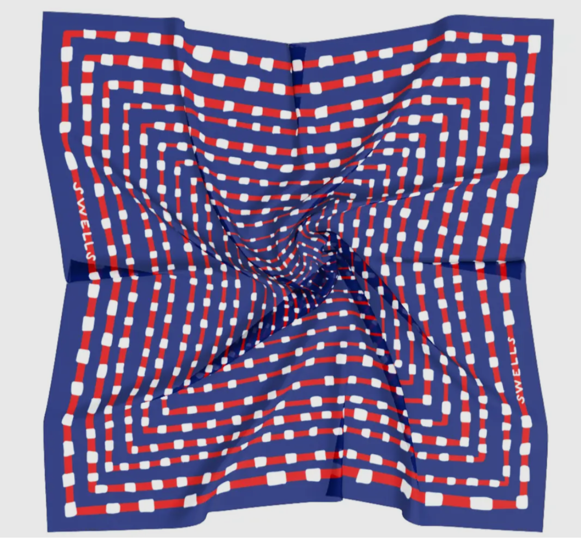 Red and Navy Gameday Scarf