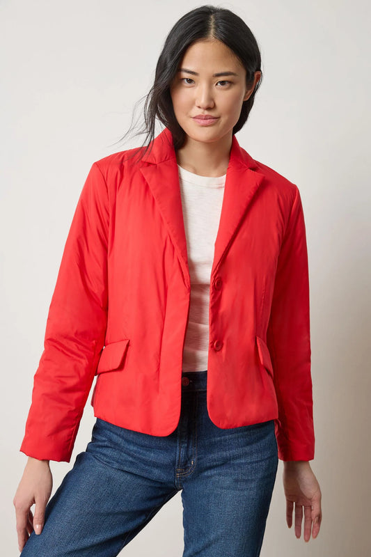 Padded Blazer in Ruby