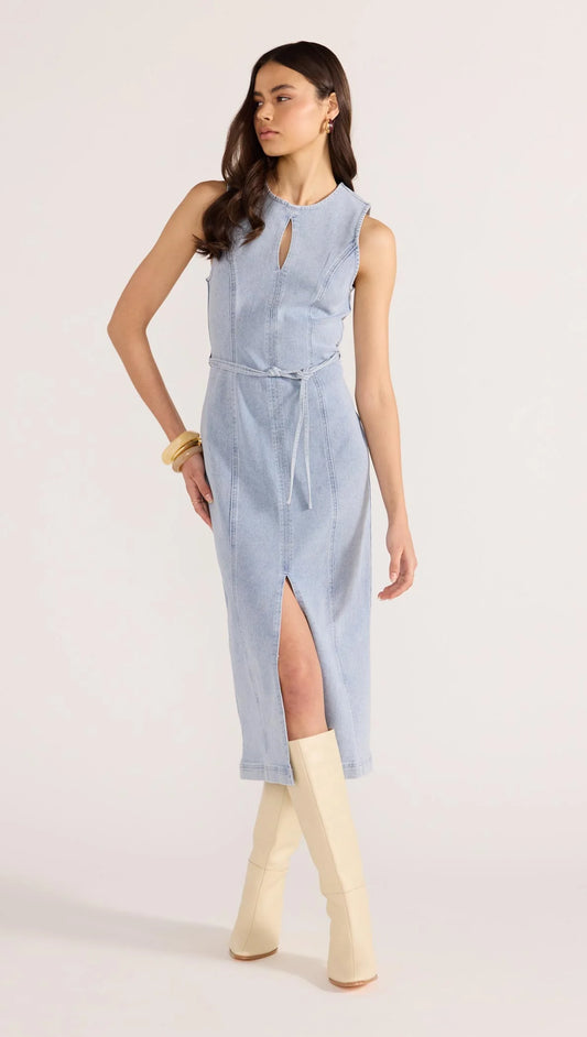 Oliver Denim Dress In Vintage Blue