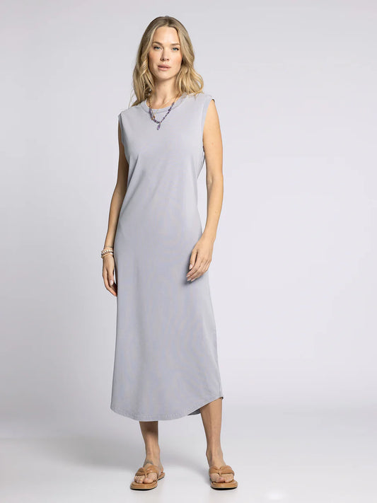 Camille Dress in Lilac Gray