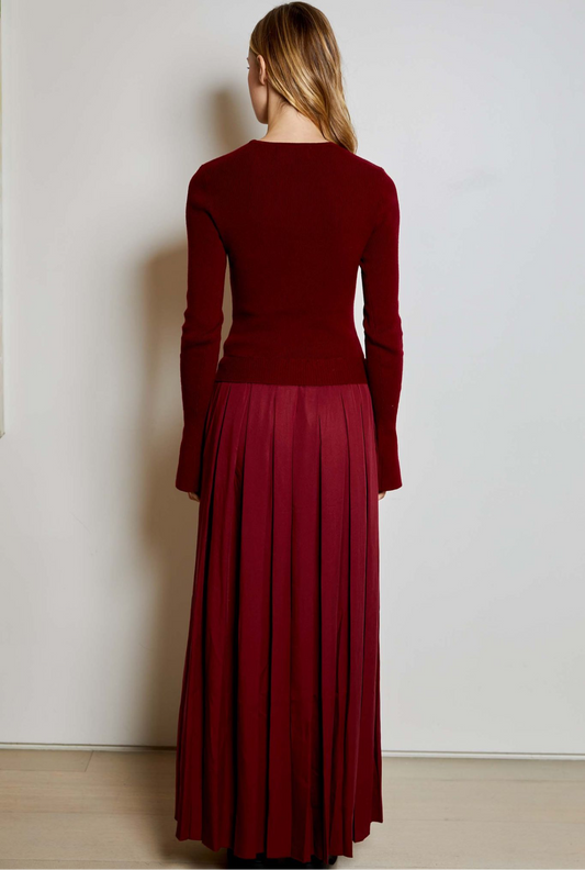 Meryl Dress in Dark Cherry