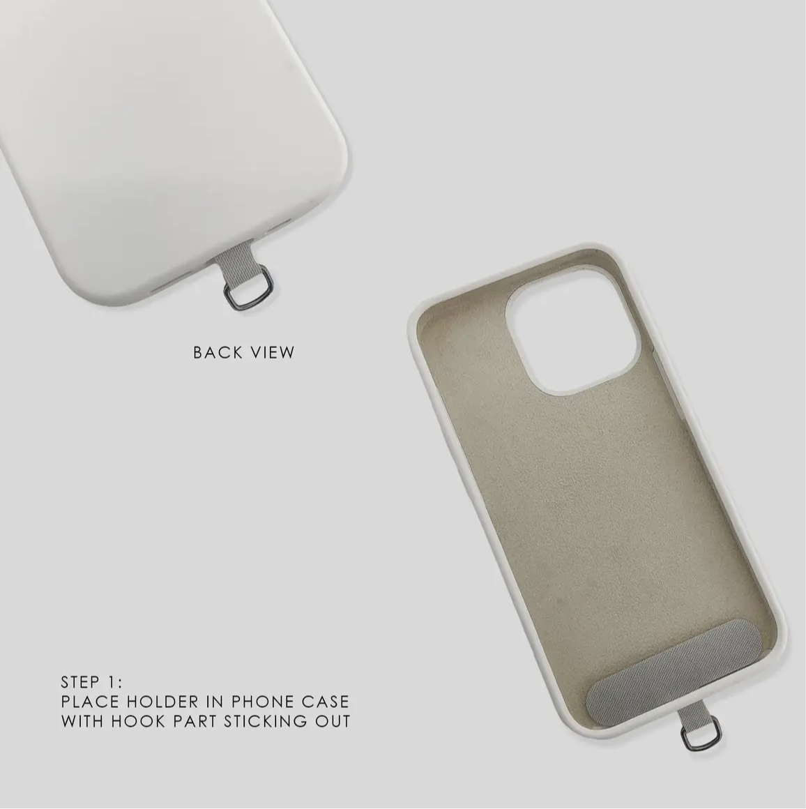 Long Twisted Paper Clip Phone Chain in Gold