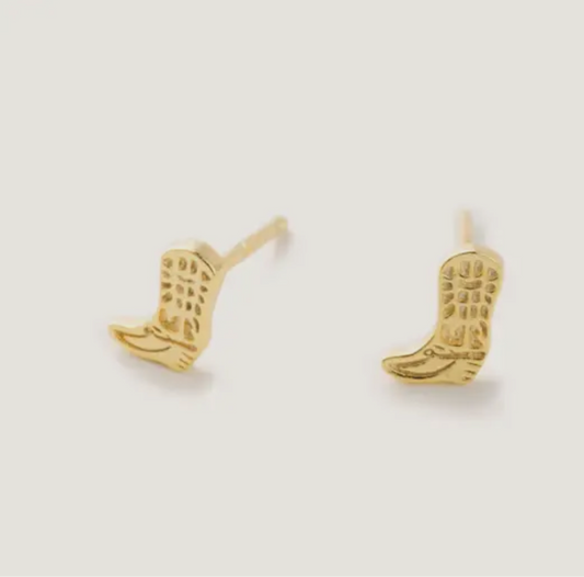 Cowboy Boot Stud Earrings