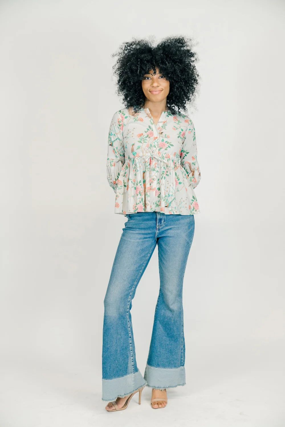 Nevaeh Blouse in Petite Feuille