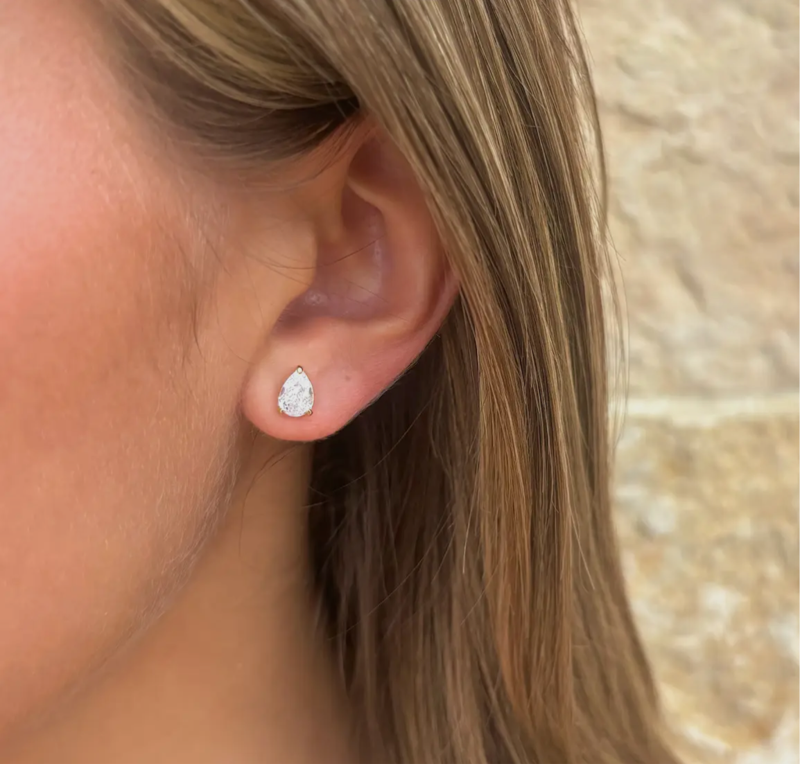 Emily Studs-Pear Cut