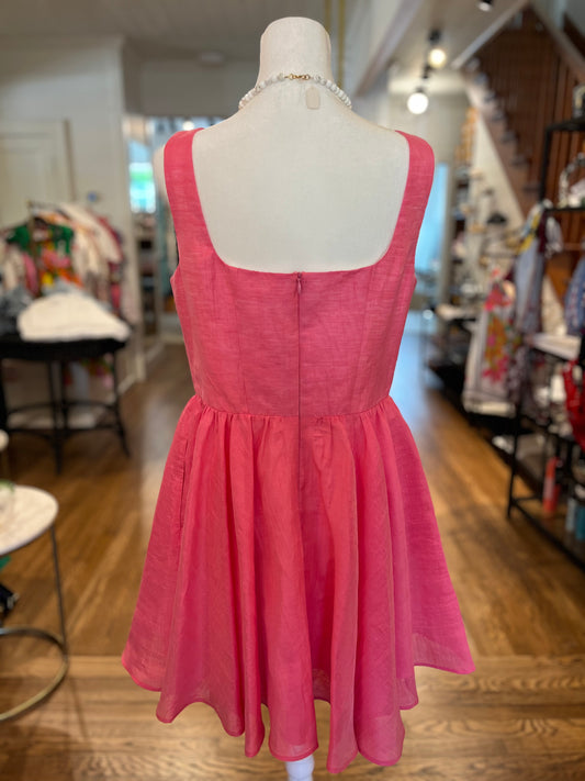 Jenesis Mini Dress in Peony Pink