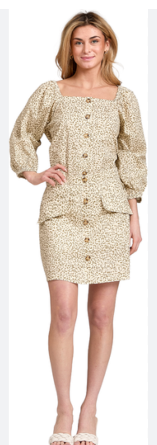 Suzanne Skirt in Spotted Safari