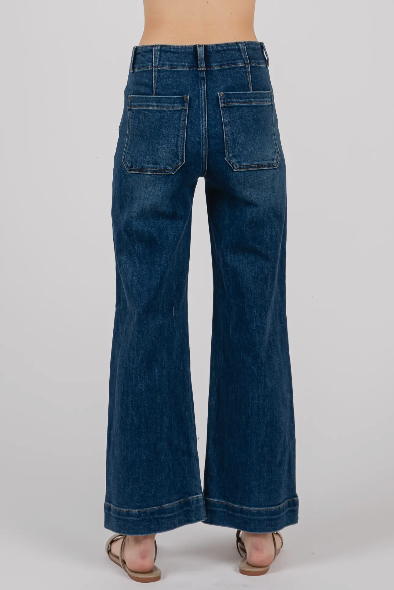 Dark A Line Darted Jean