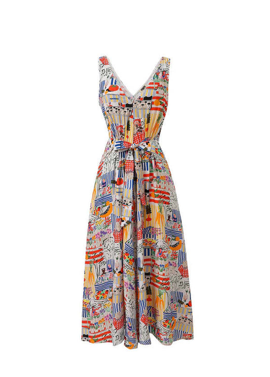 Achouak Dress in Marche Blanc