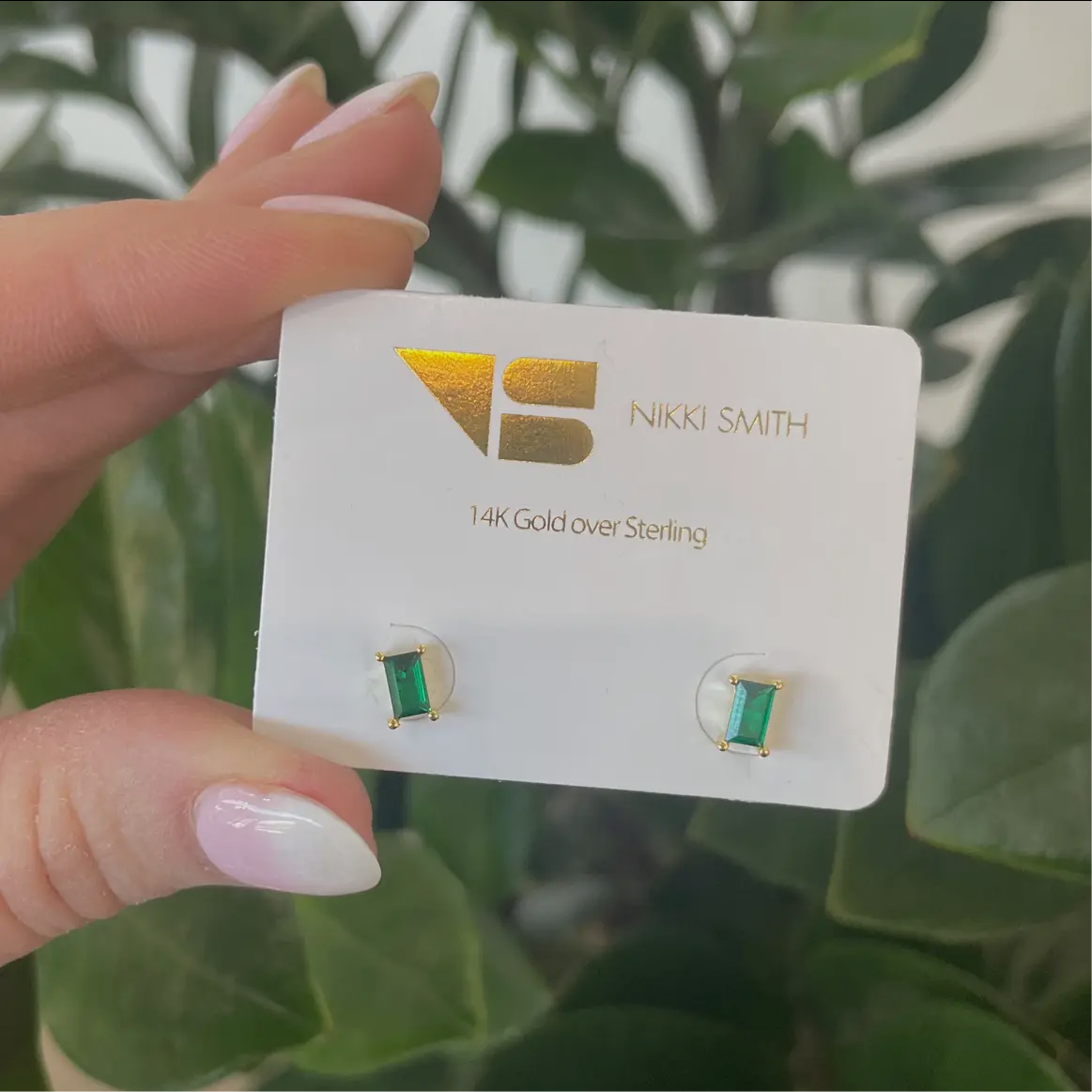 Emerald Stud Earrings