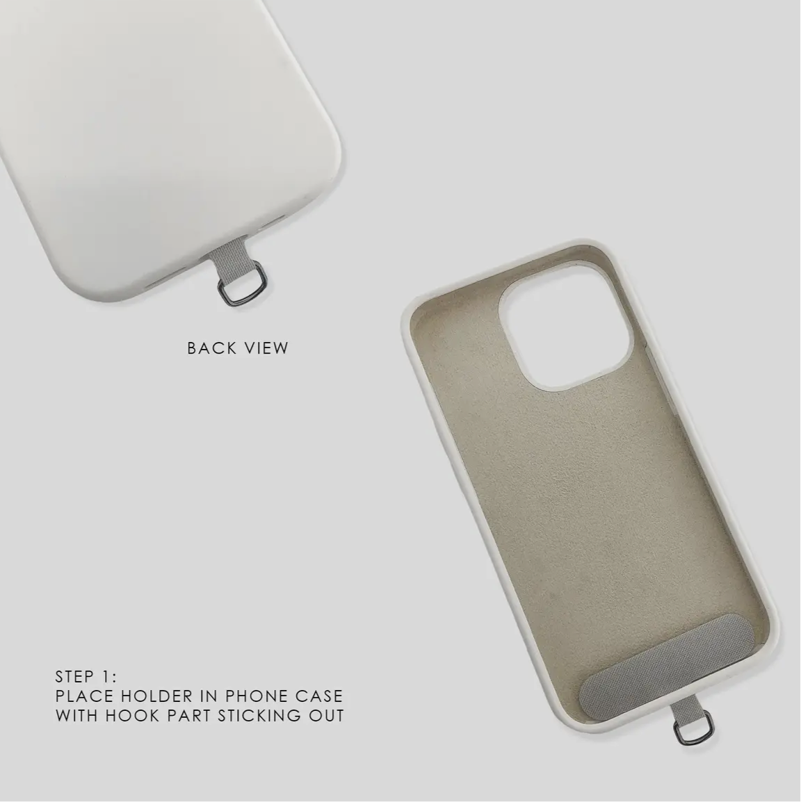 Paperclip Phone Chain in Gold
