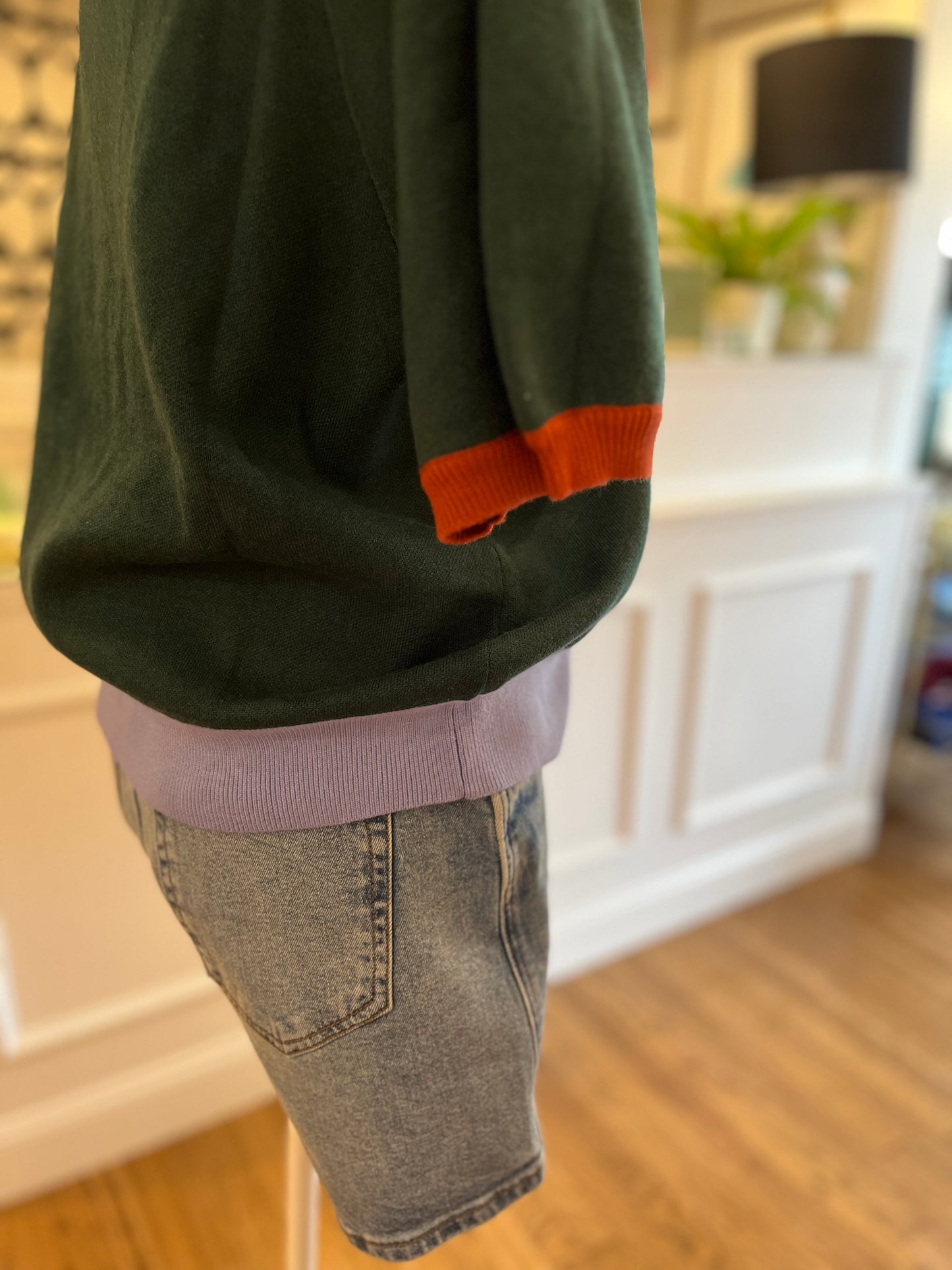 Hunter Green Short Sleeve Sweater
