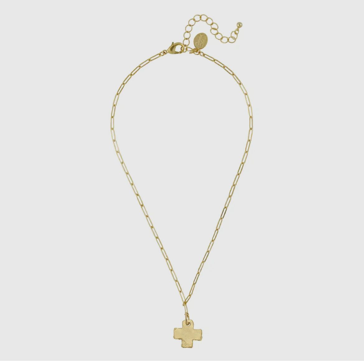 Mini Cross Paperclip Necklace