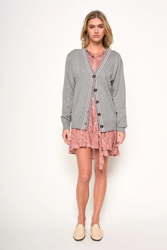 Jeremiah Cardigan in Grey
