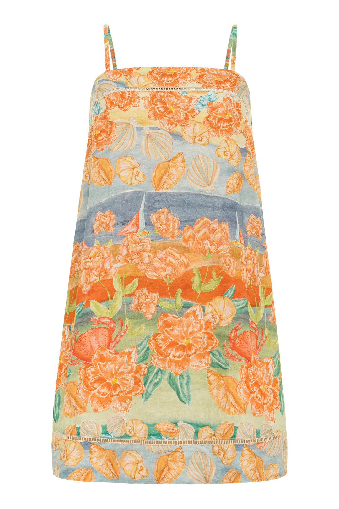 Leah Dress in Hawaiian Print