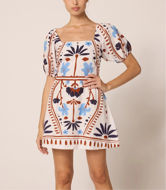 Mariana Mini Dress in Liliana Print