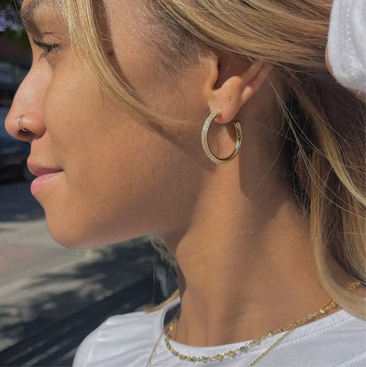 Jennie Gold Hoops