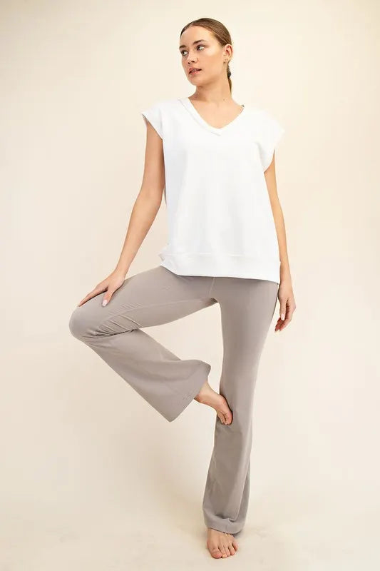 French Terry Oversized Vest Top