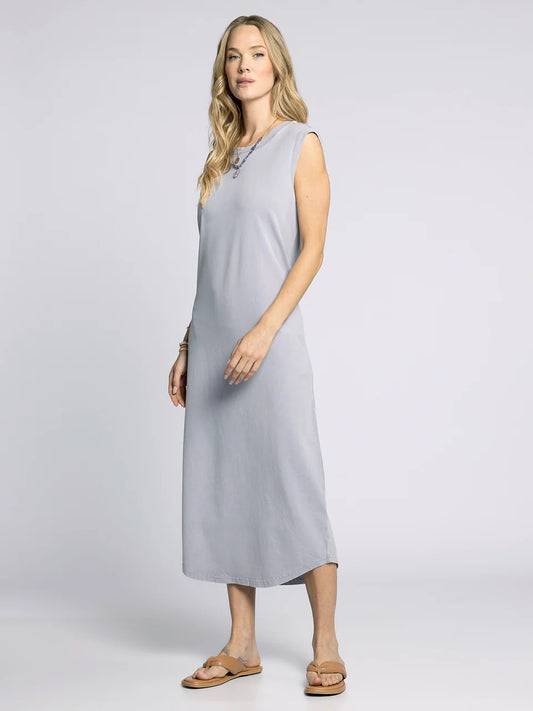 Camille Dress in Lilac Gray