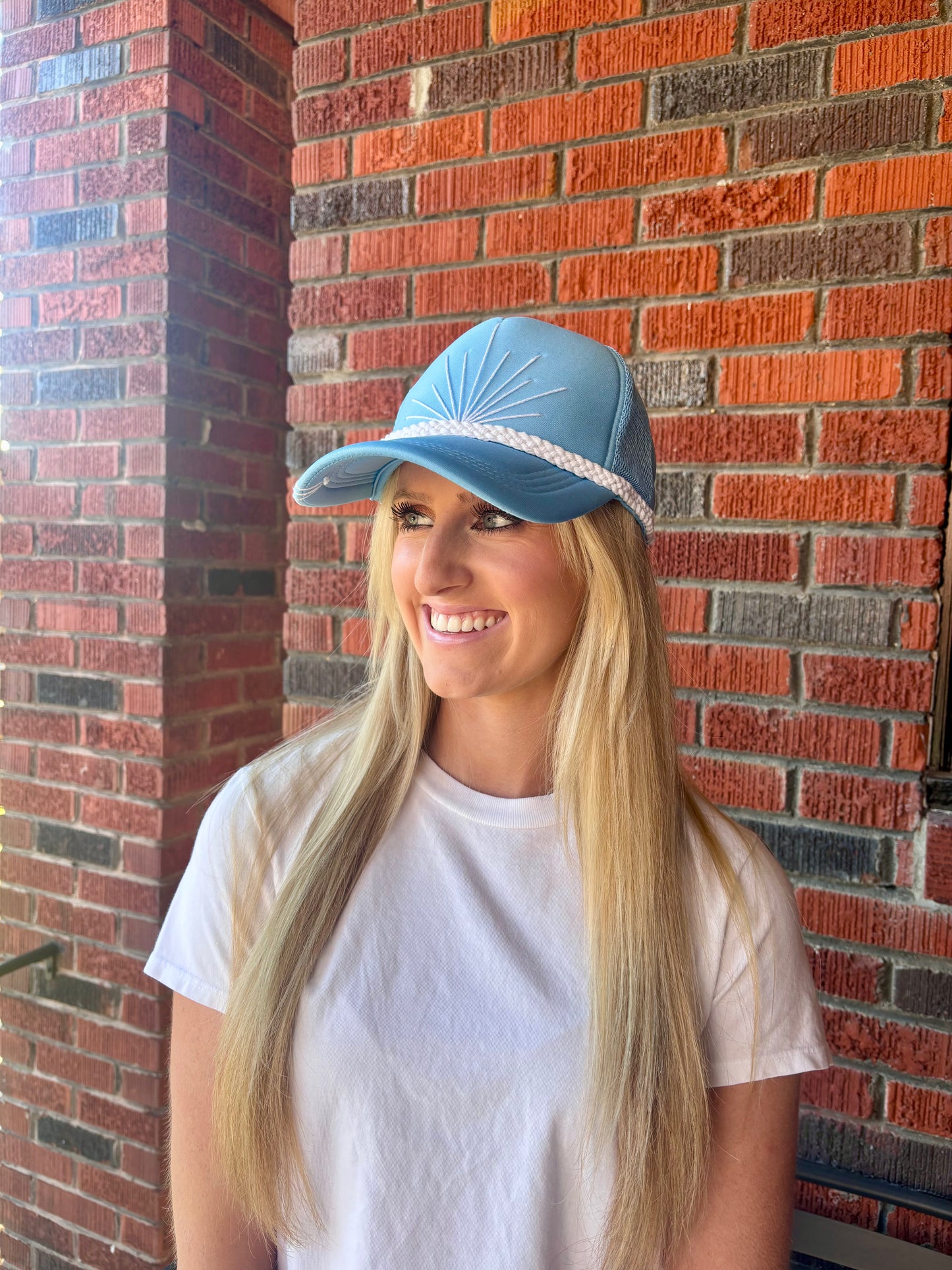 Tipsy Threads Powder Blue Trucker Hat