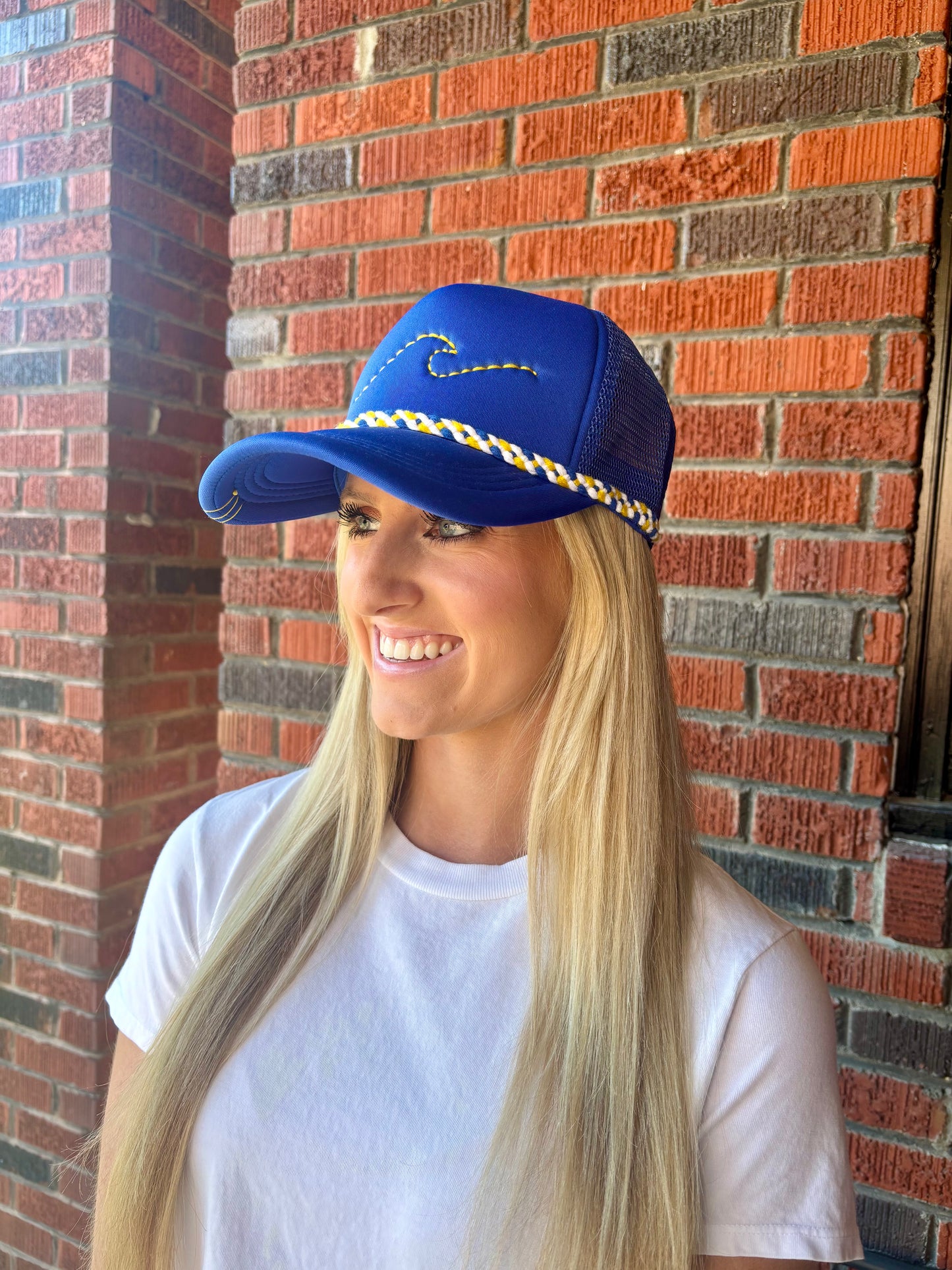 Tipsy Threads Golden Wave Trucker Hat