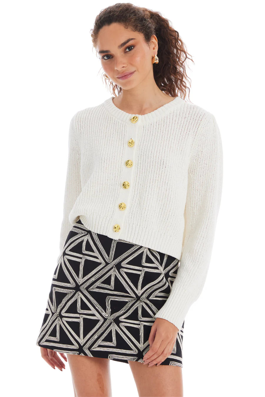 Gia Cardigan in Off White