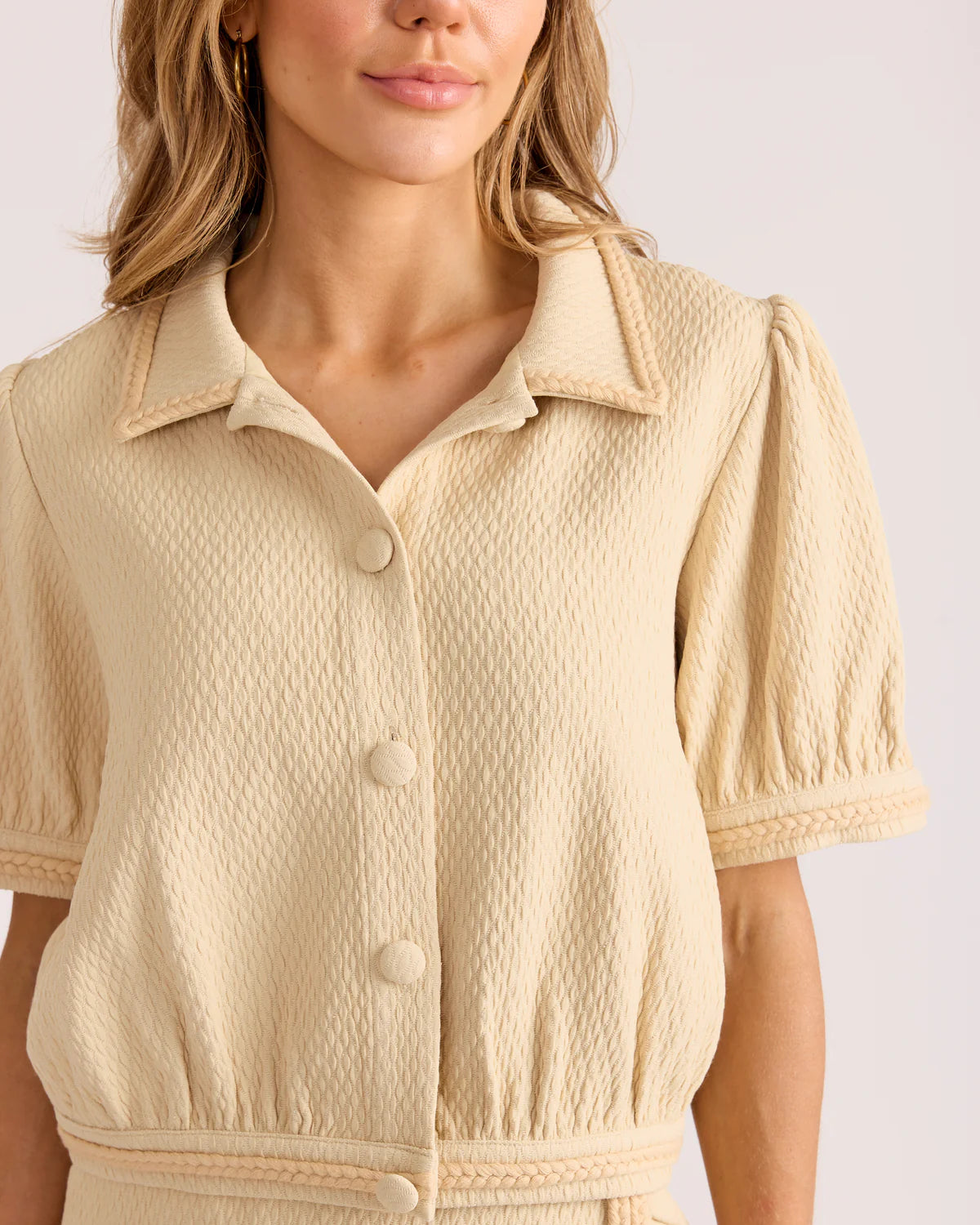 Wesley Top in Chalk