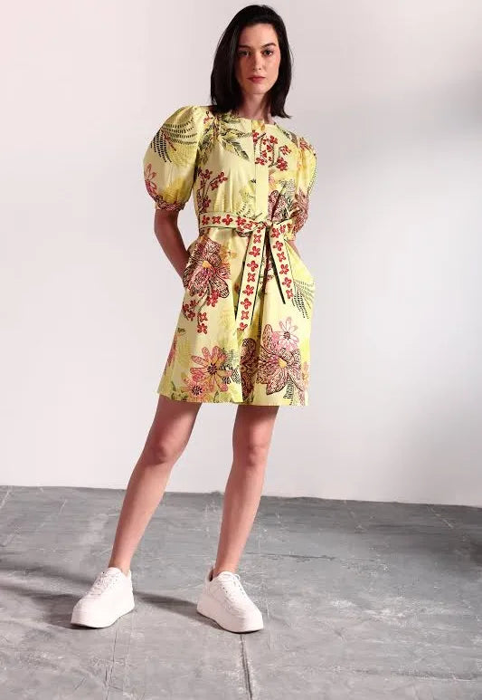 Skyla Dress in Speckled Garden