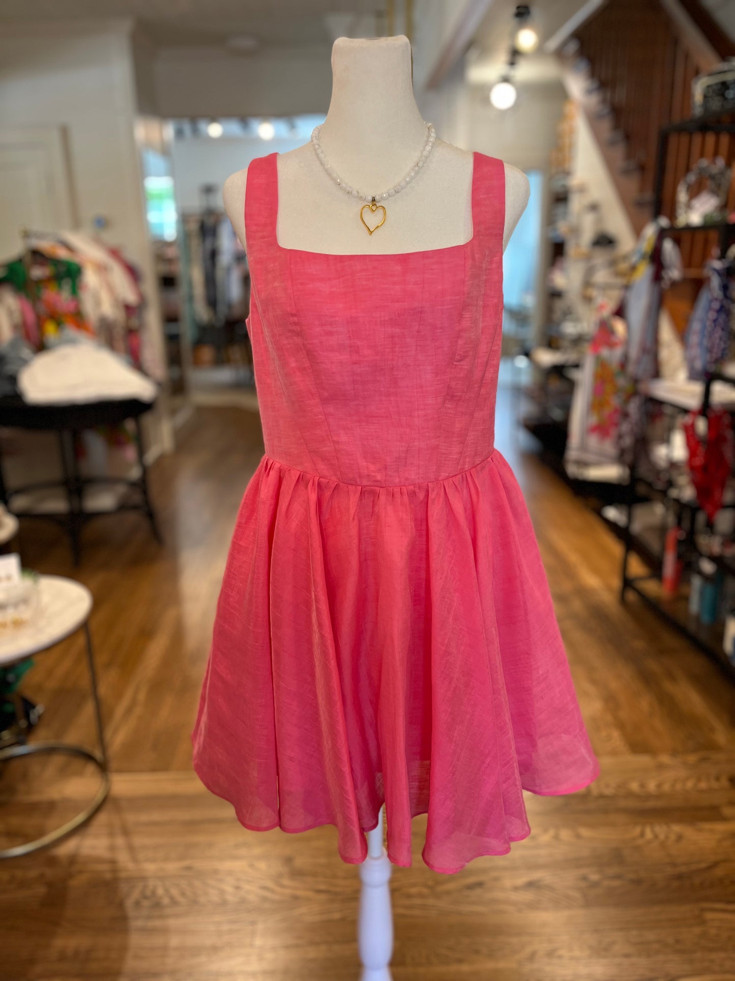 Jenesis Mini Dress in Peony Pink