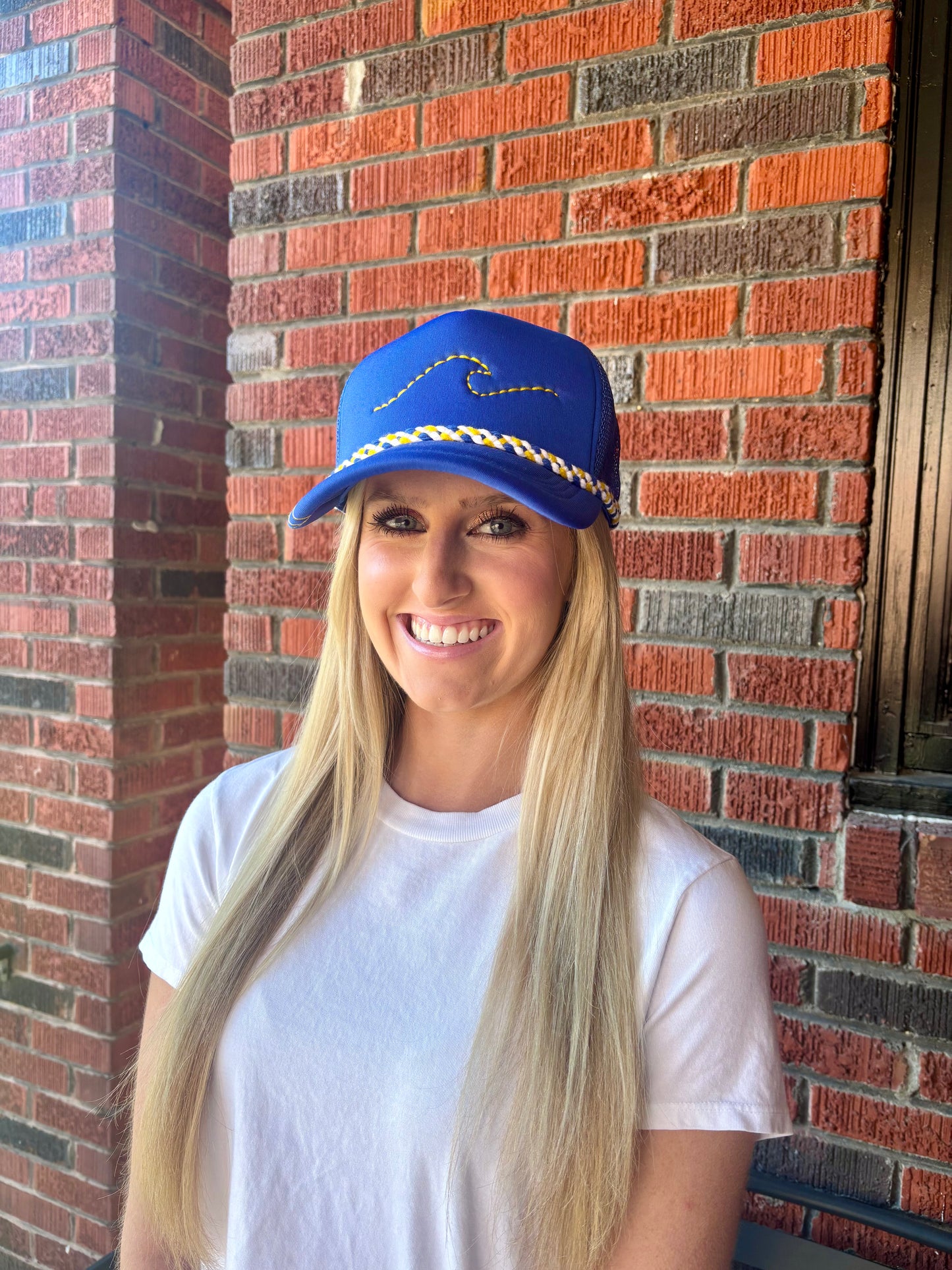 Tipsy Threads Golden Wave Trucker Hat