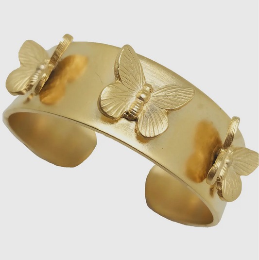 Gold Butterfly Cuff