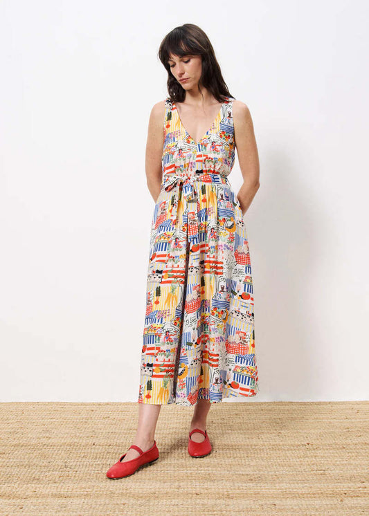 Achouak Dress in Marche Blanc