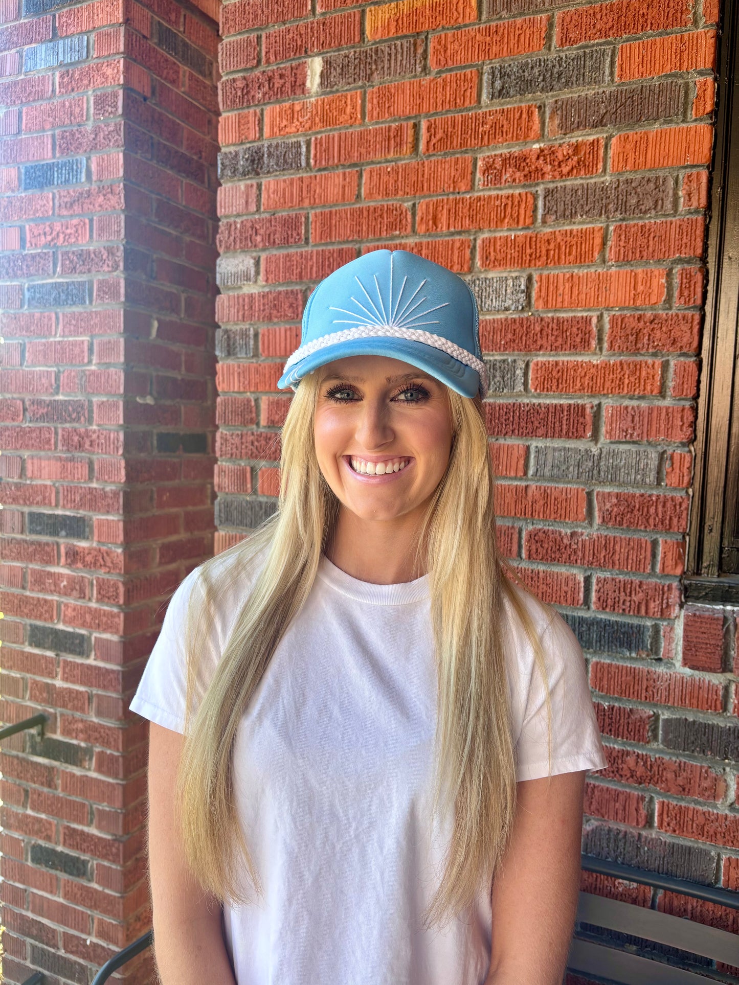 Tipsy Threads Powder Blue Trucker Hat