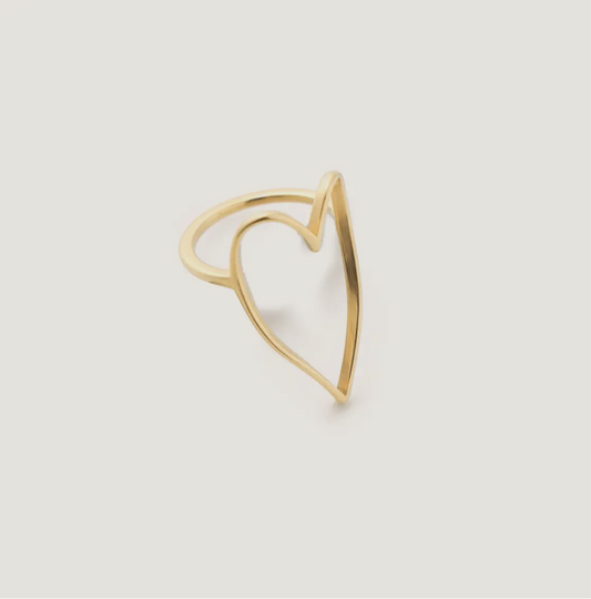 Lovie Gold Heart Ring-Waterproof