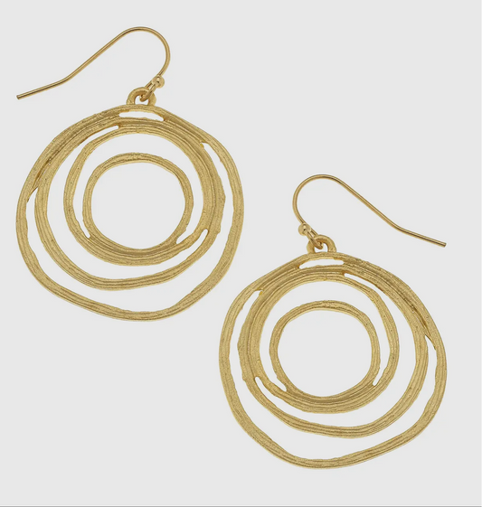 Gold Filigree Cut Out Earrings