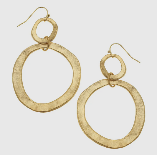 Double Gold Earrings