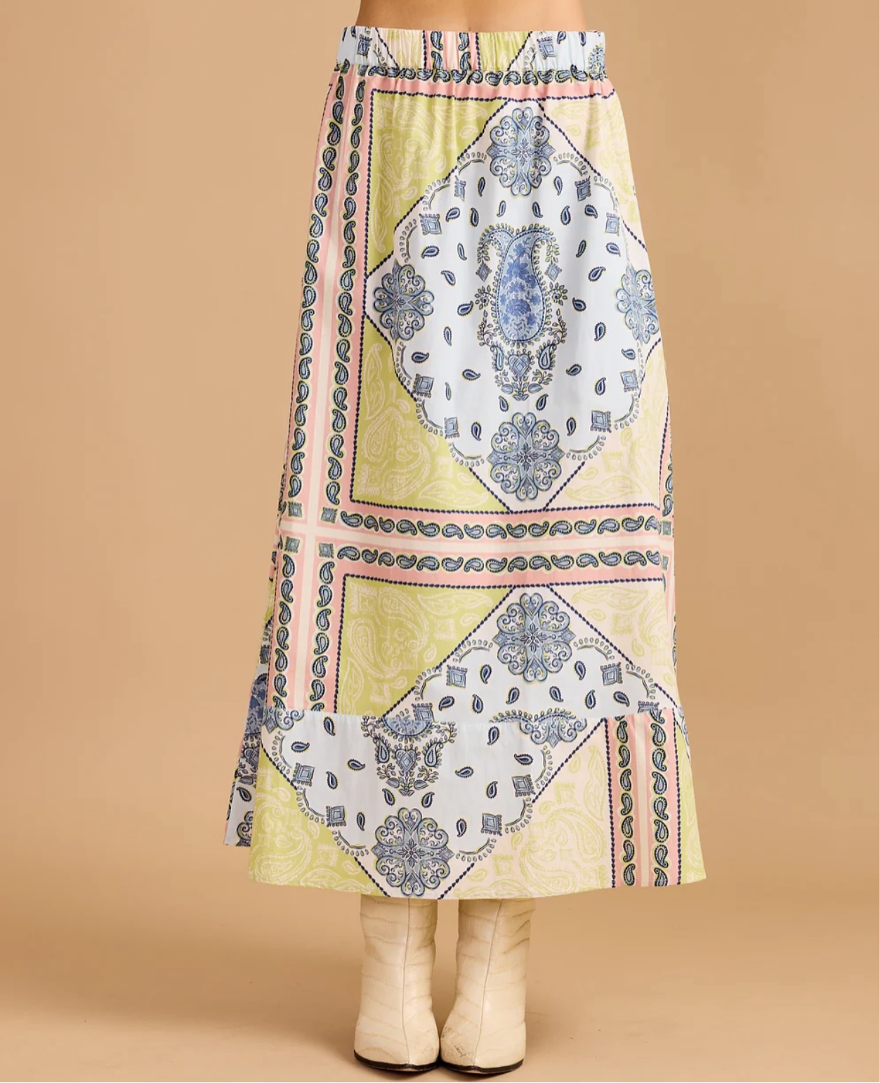 Marisol Skirt in Apple Bandana
