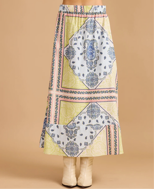 Marisol Skirt in Apple Bandana