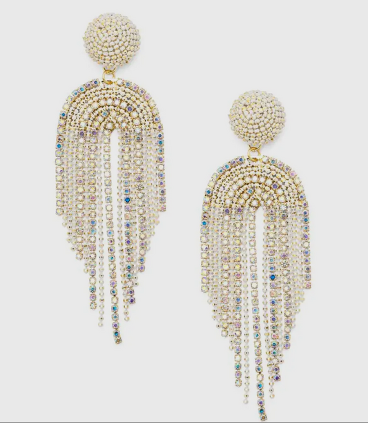 Disco Fringe Drop Earring