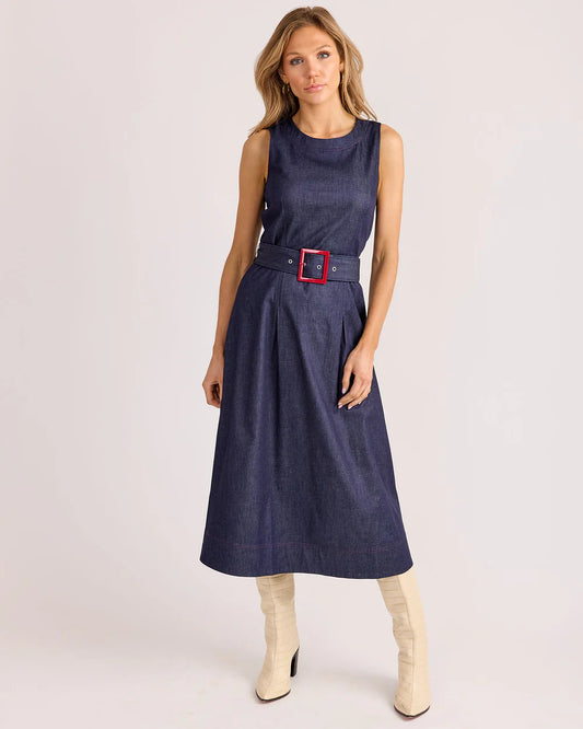 Camille Dress In Ink Blue
