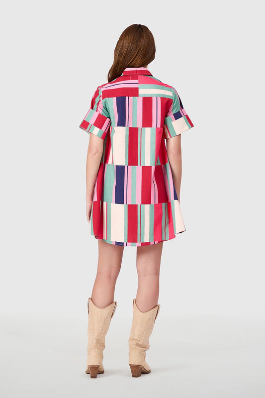 Dock Dress Woodland Stripes