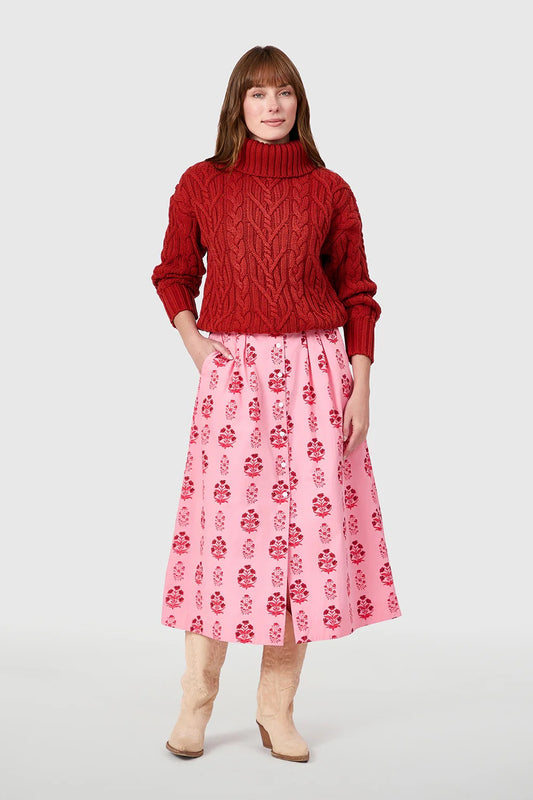 Scout Skirt in Scarlet Blossom