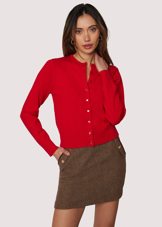 Raphaela Cardigan in Red