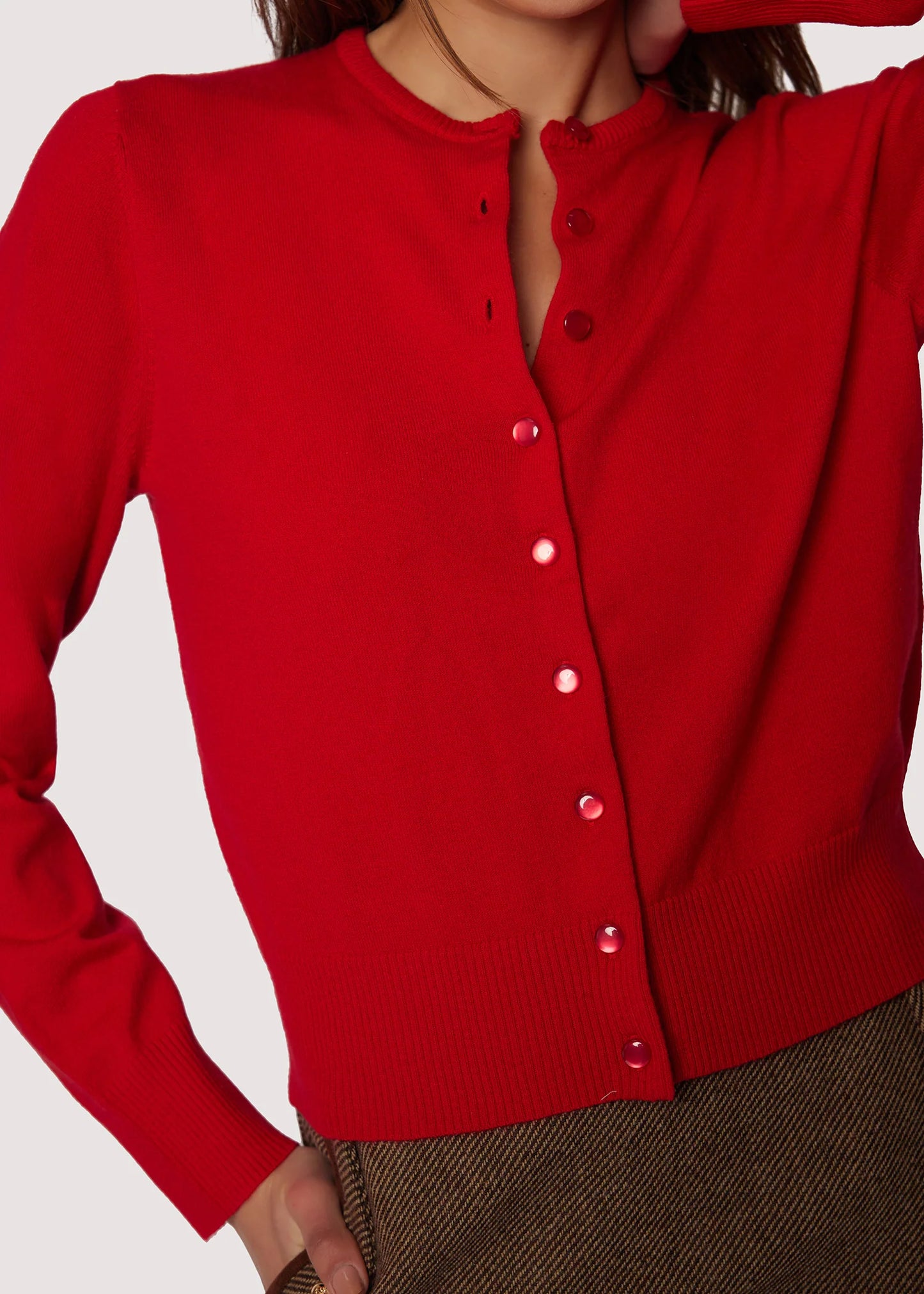 Raphaela Cardigan in Red