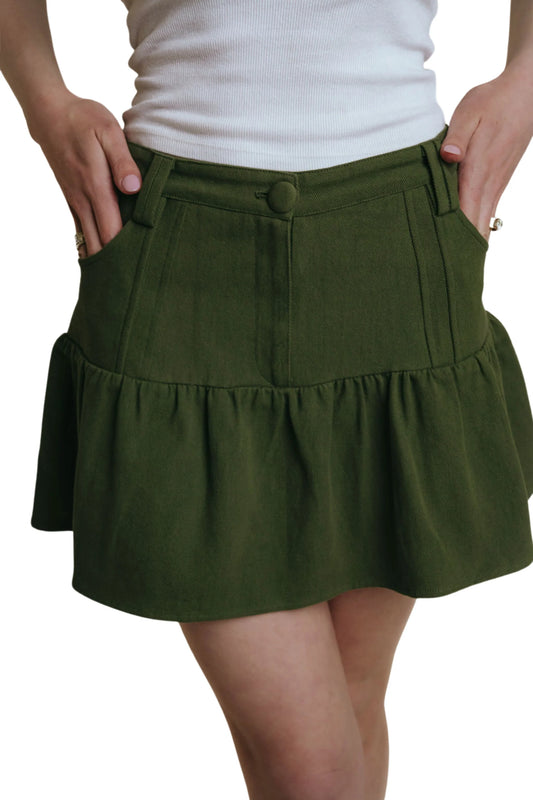 Thea Skirt in Olive