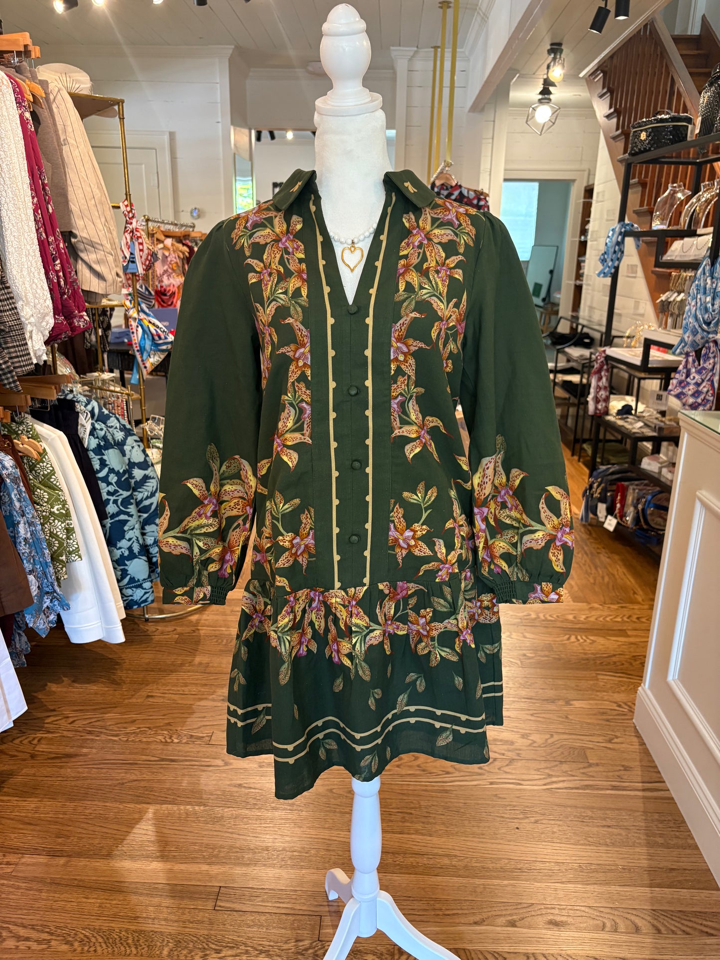 Porter Dress in Hunter Lilly