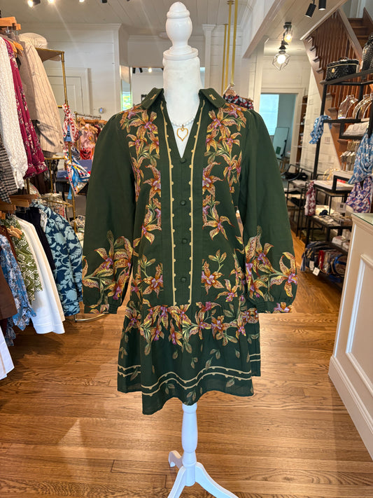Porter Dress in Hunter Lilly